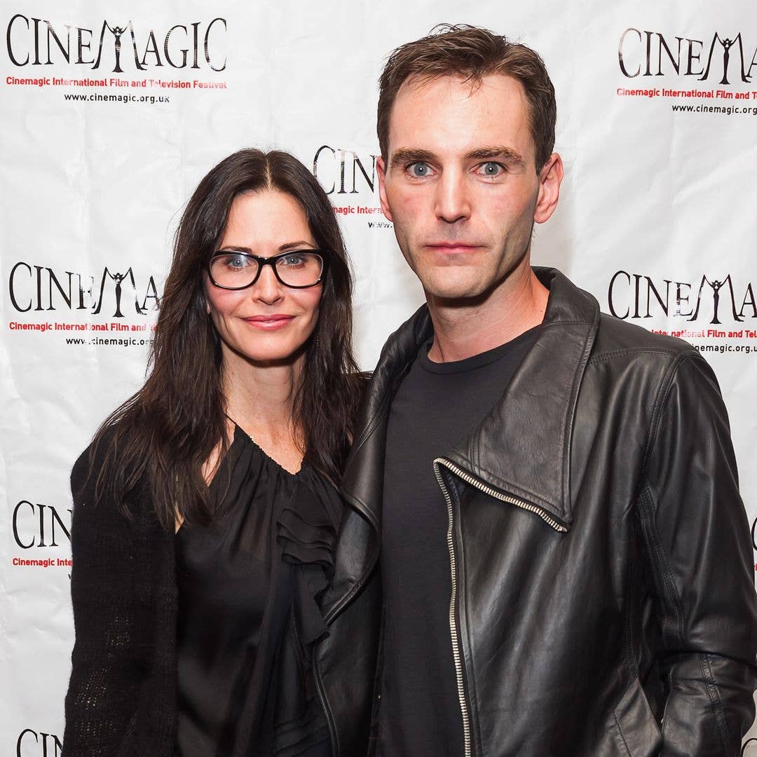 Actress Courteney Cox (L) and musician Johnny McDaid attend the Cinemagic Los Angeles Showcase at Fairmont Miramar Hotel on March 10, 2014 in Santa Monica, California.
