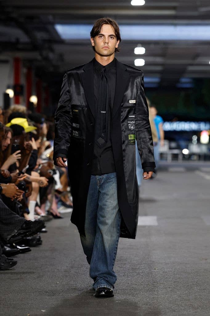 Sean Preston Federline walks the runway during the Vetements Menswear Spring/Summer 2027 show as part of Paris Fashion Week on June 26, 2026 in Paris, France.
