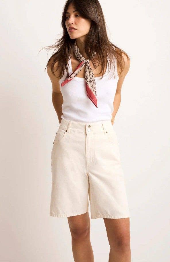 These Mint Velvet denim Bermuda shorts are so chic
