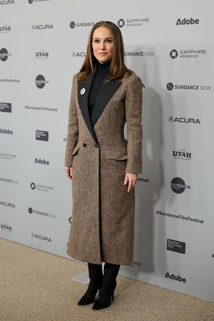 Natalie Portman attends "The Gallerist" Premiere during the 2026 Sundance Film Festival at Eccles Center Theater on January 24, 2026 in Park City, Utah