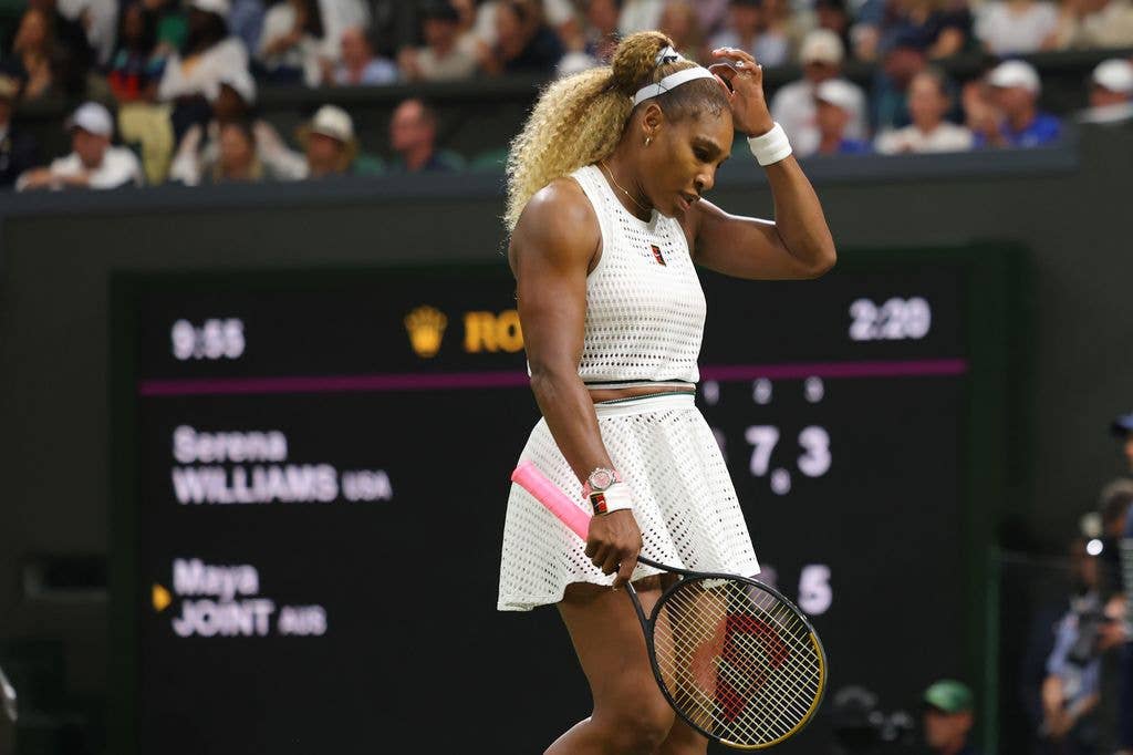 Serena Williams (USA) against Maya Joint (AUS) during their Ladies Singles