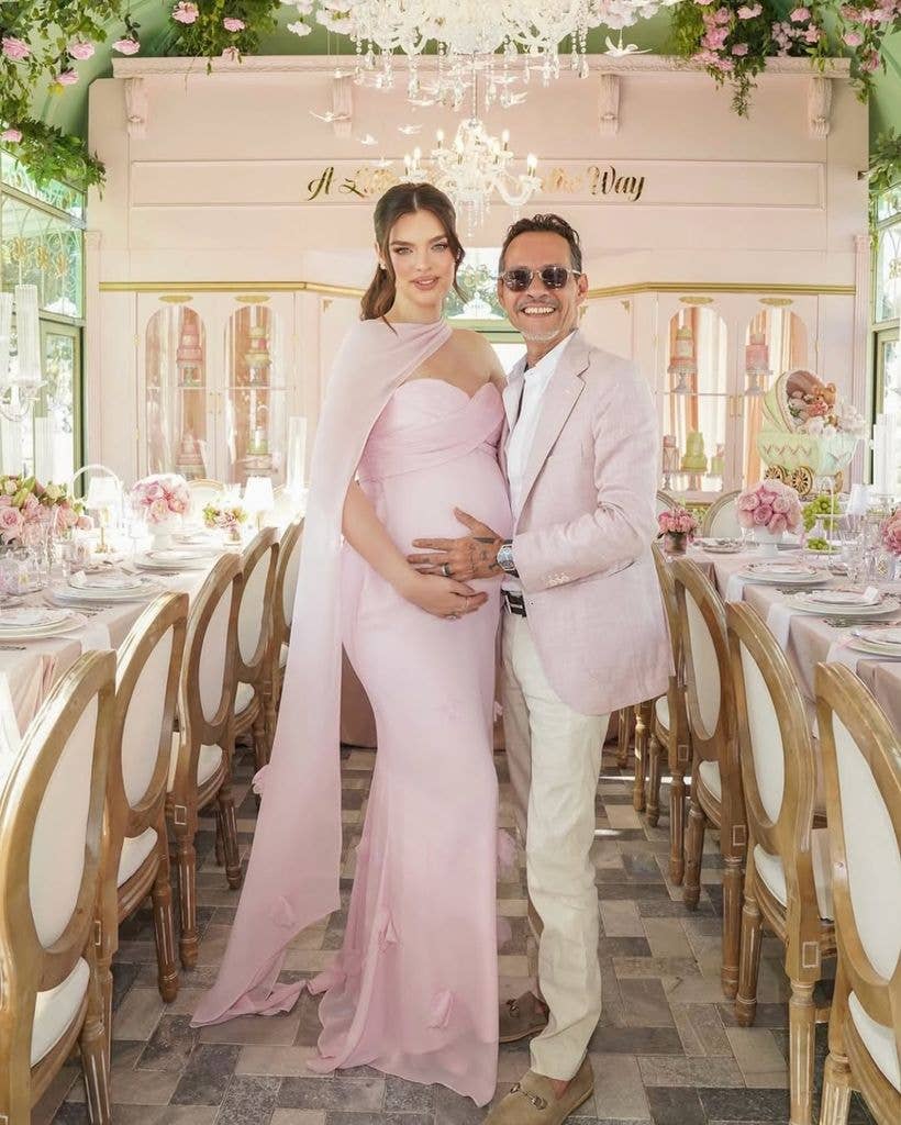 Marc Anthony and Nadia Ferreira share some beautiful photos of their lavish baby shower