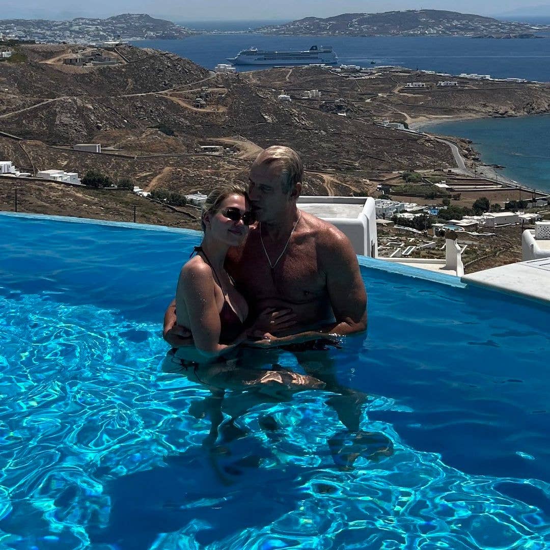 Dolph Lundgren and Emma Krokdal a day before their wedding in a photo shared on Instagram