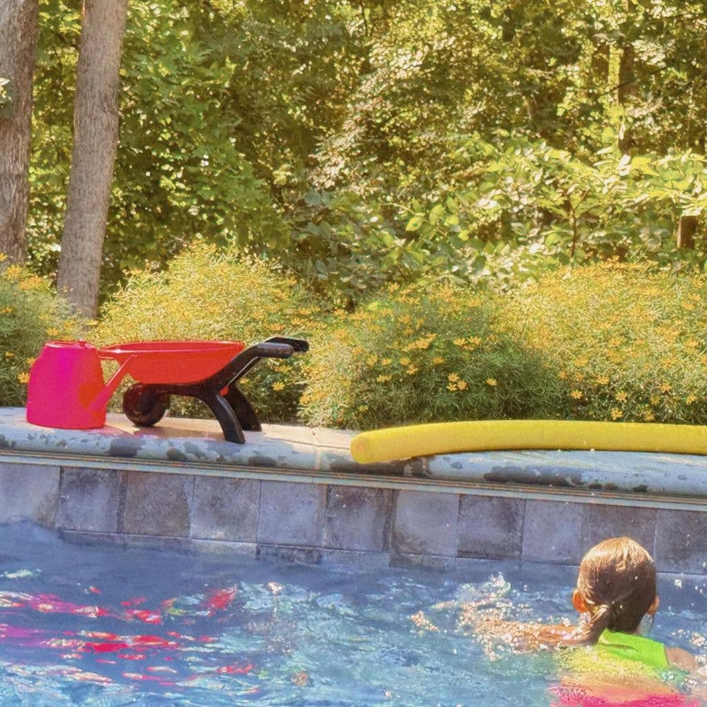 Gigi Hadid's daughter Khai in pool at Pennsylvania farm