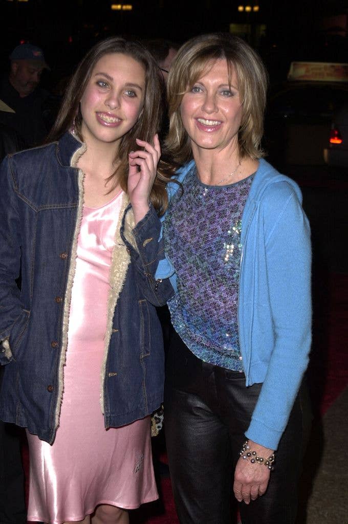 Olivia Newton-John and her daughter Chloe during Gala Celebrity Opening Night of "Mamma Mia!" at Shubert Theatre in Century City