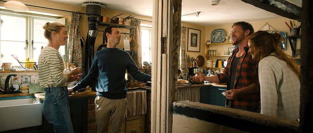Mackenzie Davis, Scoot McNairy, James McAvoy and Aisling Franciosi in Speak No Evil