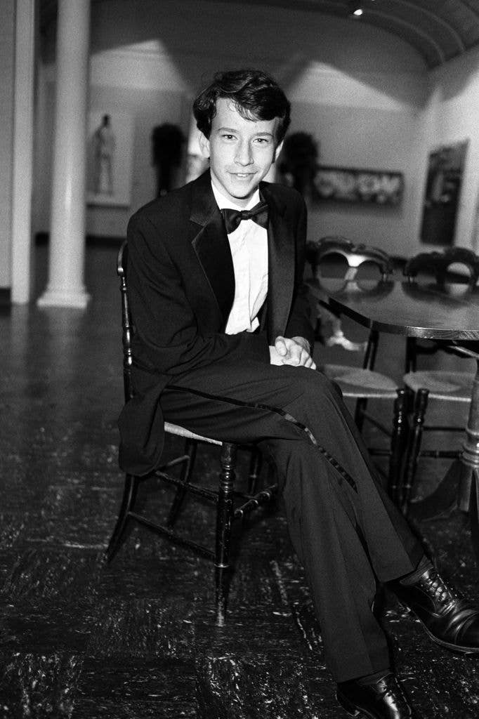 Anderson Cooper sits it out, Parrish Art Museum Gala, Southampton, circa early 1980s