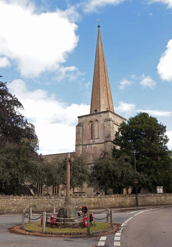 All Saints' Church in Kemble, where the ceremony will take place
