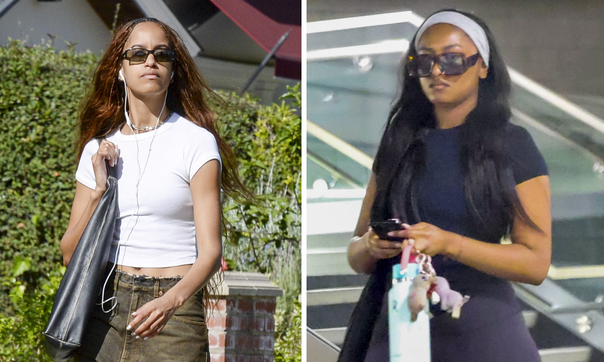 How Sasha and Malia Obama balance their silhouette with wide and flared jeans