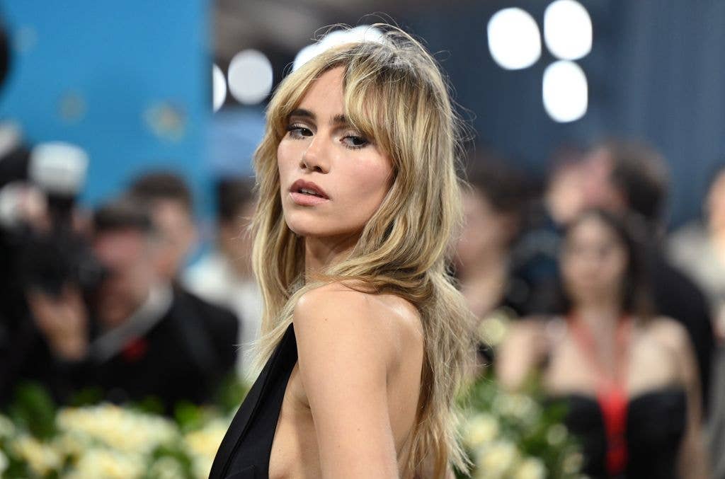 Suki Waterhouse at The 2025 Met Gala Celebrating "Superfine: Tailoring Black Style" held at the Metropolitan Museum of Art on May 05, 2025 in New York, New York. (Photo by Gilbert Flores/Variety via Getty Images)