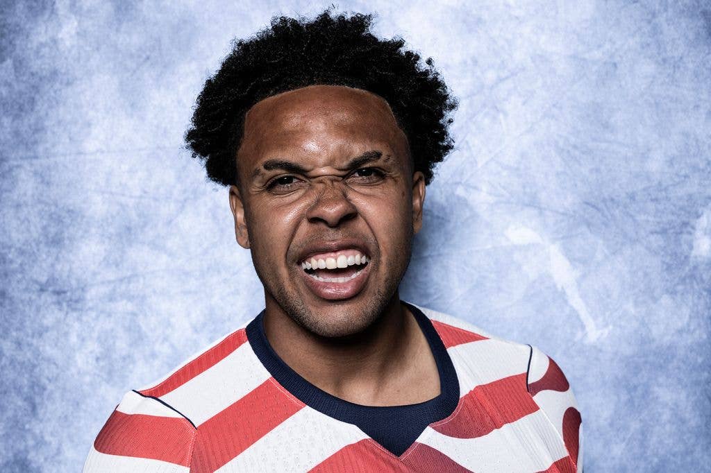 Weston McKennie #8 of the United States poses for a portrait  during the official FIFA World Cup 2026 portrait session on June 08, 2026 in Laguna Niguel, California.