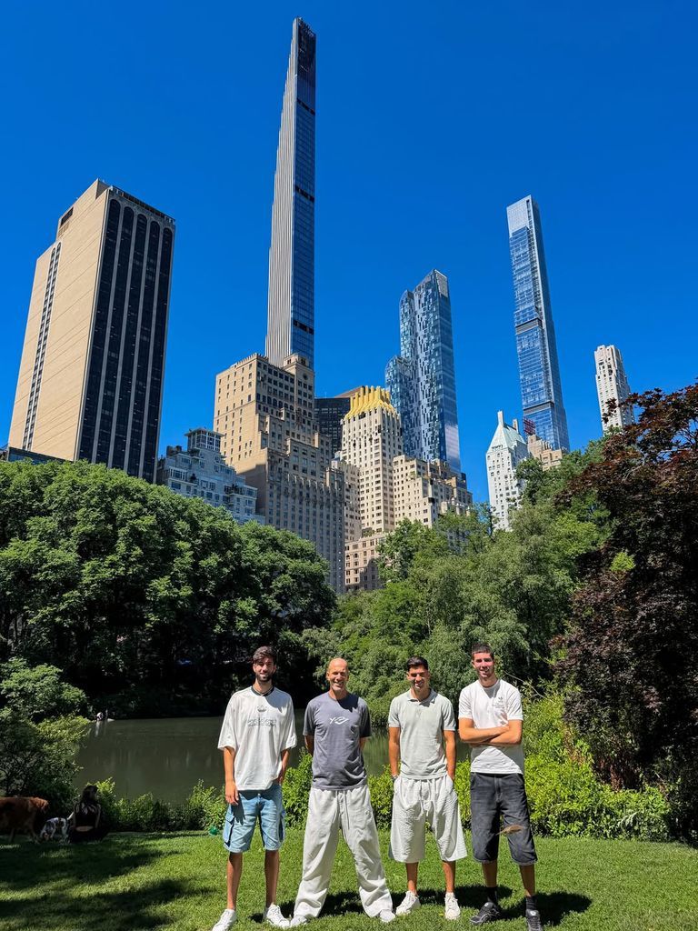 The French legend enjoys family time with his sons while attending the 2026 World Cup.