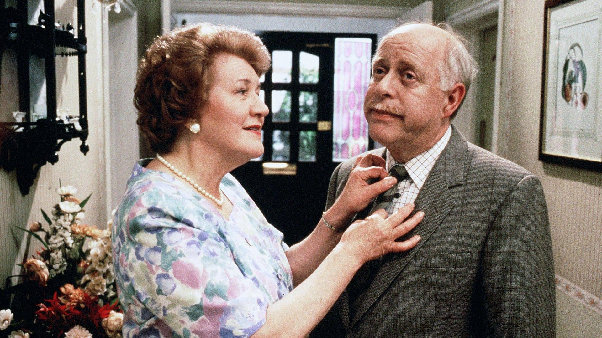 Patricia Routledge and Clive Swift in a still from Keeping Up Appearances