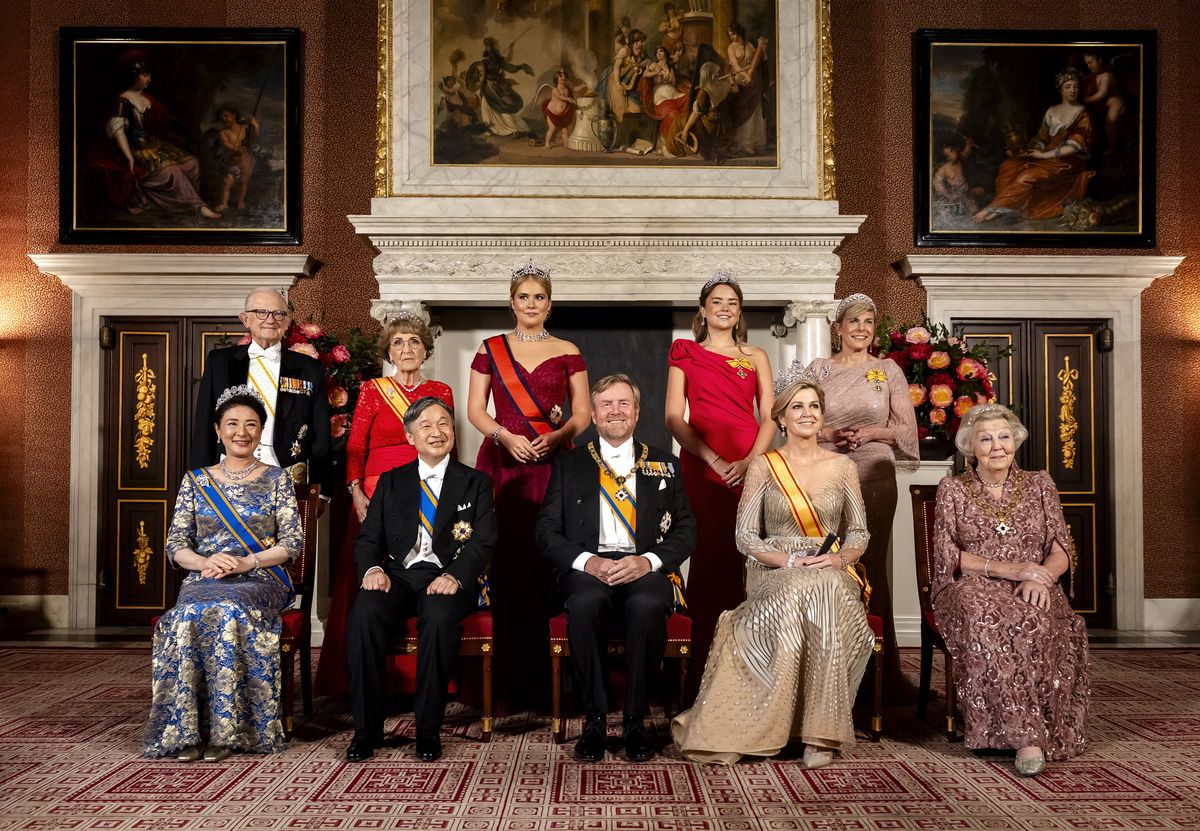Ariane completed her elegant look with Queen Emma's Diamond Tiara, a treasured piece that has been passed down through generations of Dutch royals.
