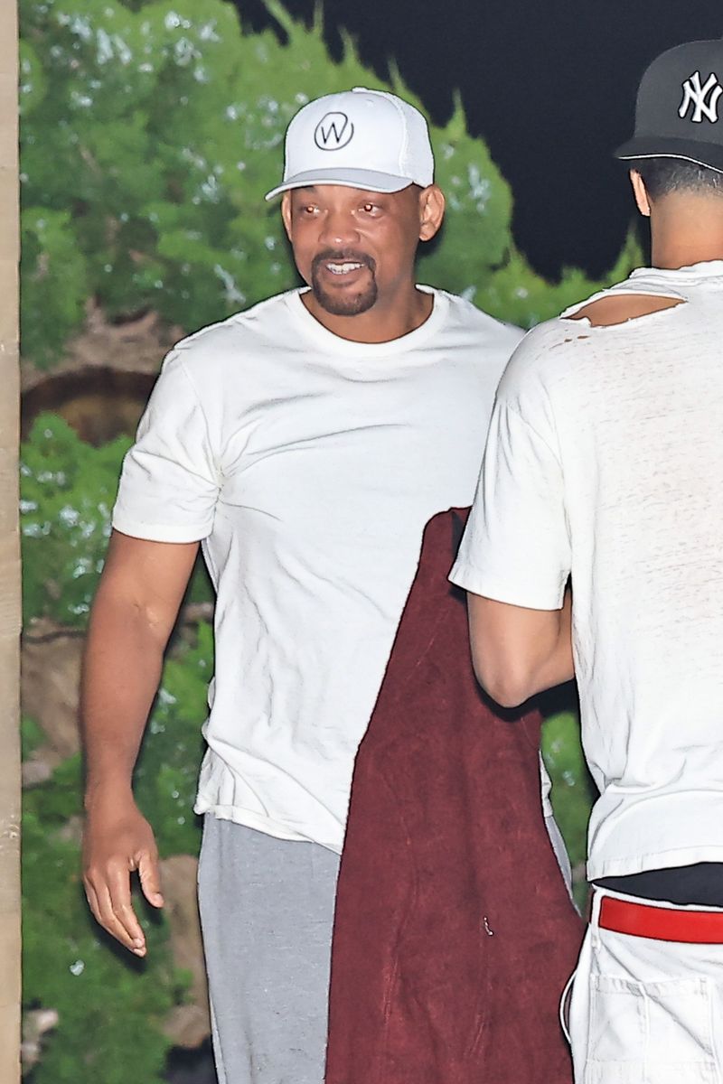 Will was spotted looking happy