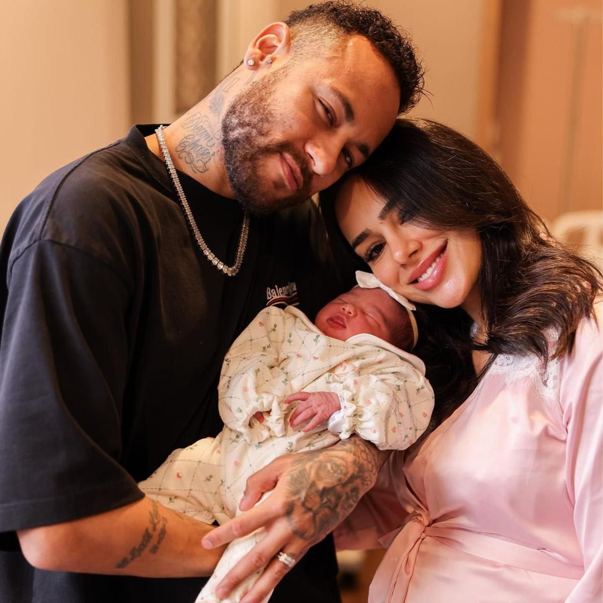Neymar Jr, Bruna Biancardi y su bebe