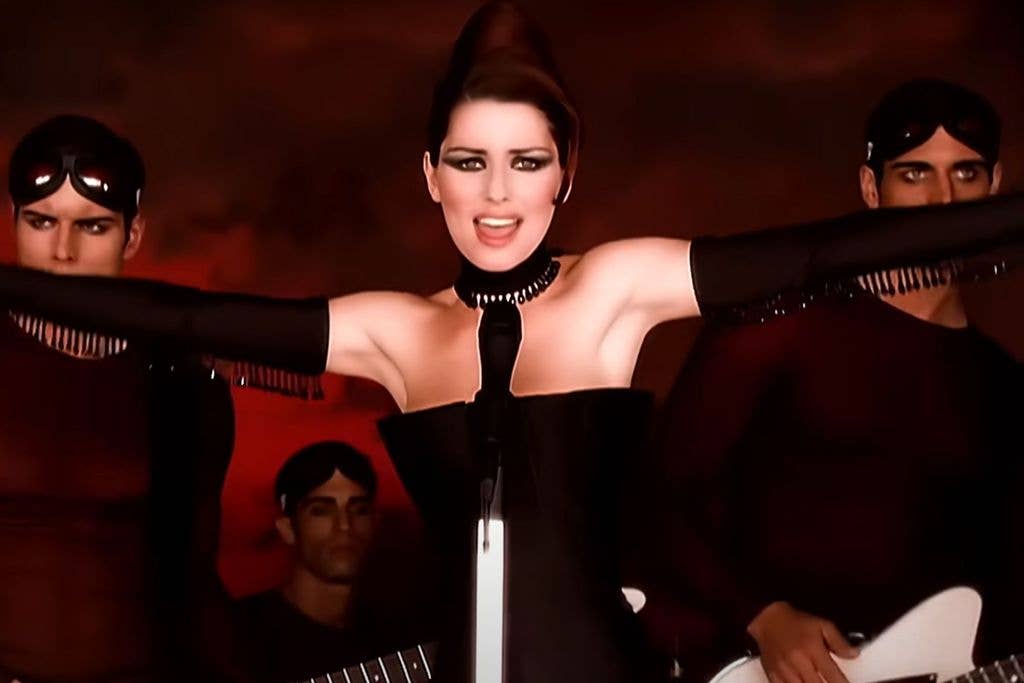 Shania Twain in the Man I Feel Like A Woman video