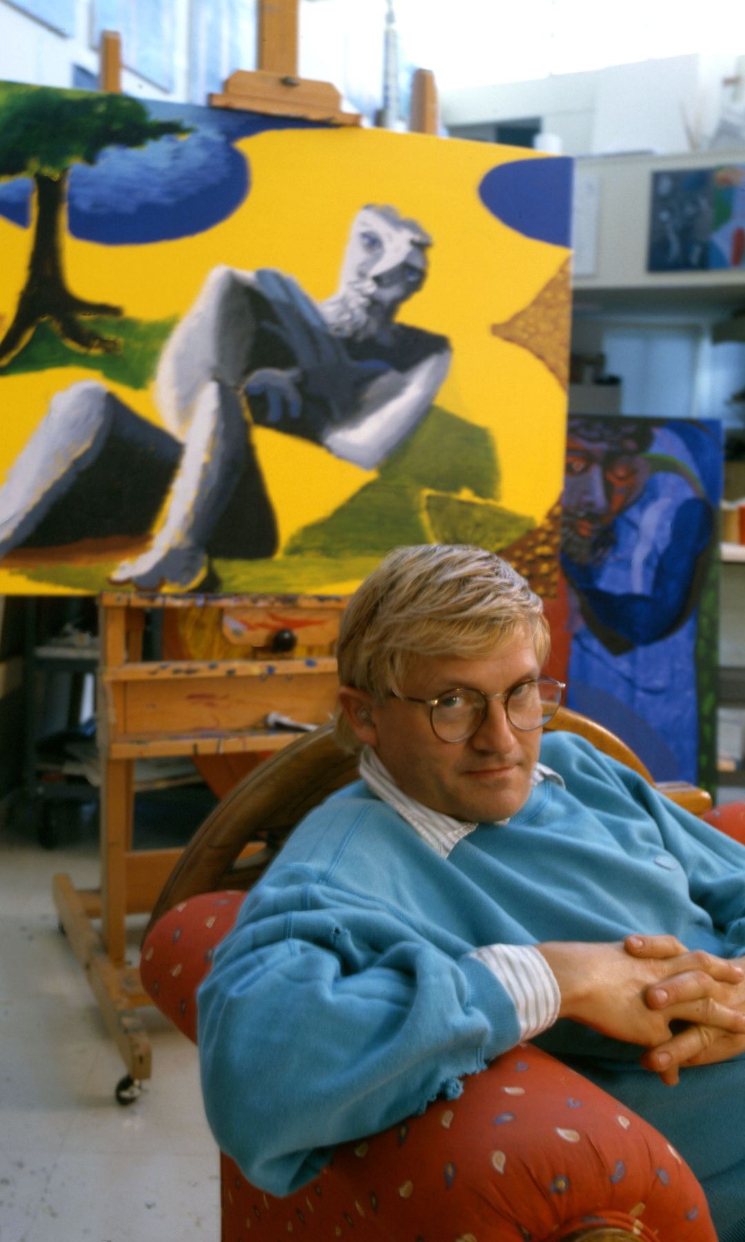 Hockney tried out different techniques throughout his life, working consistently until his death