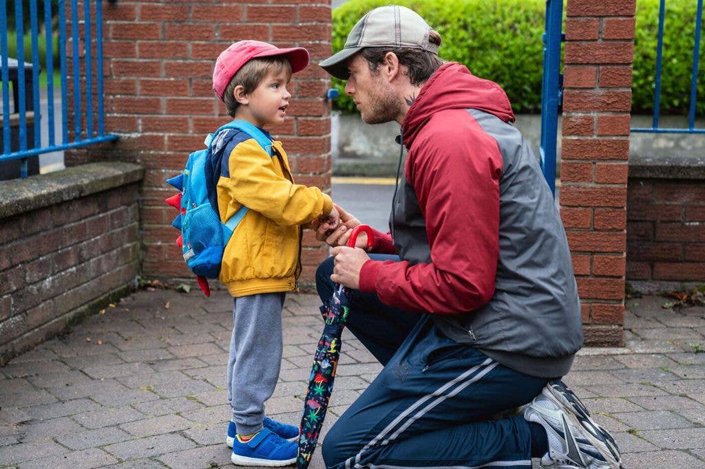 James Norton and a young child in a still from Nowhere Special