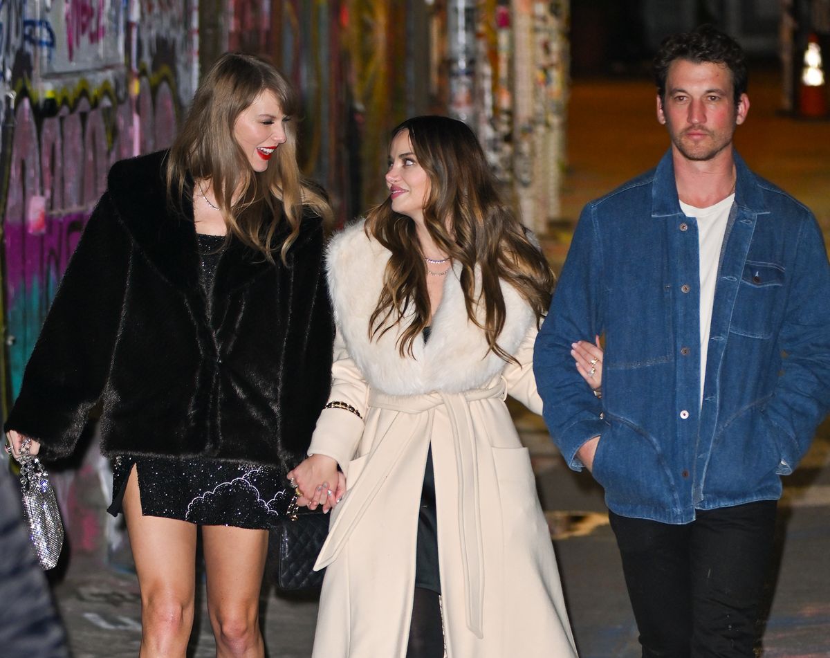  Taylor Swift, Keleigh Sperry, and Miles Teller 2023