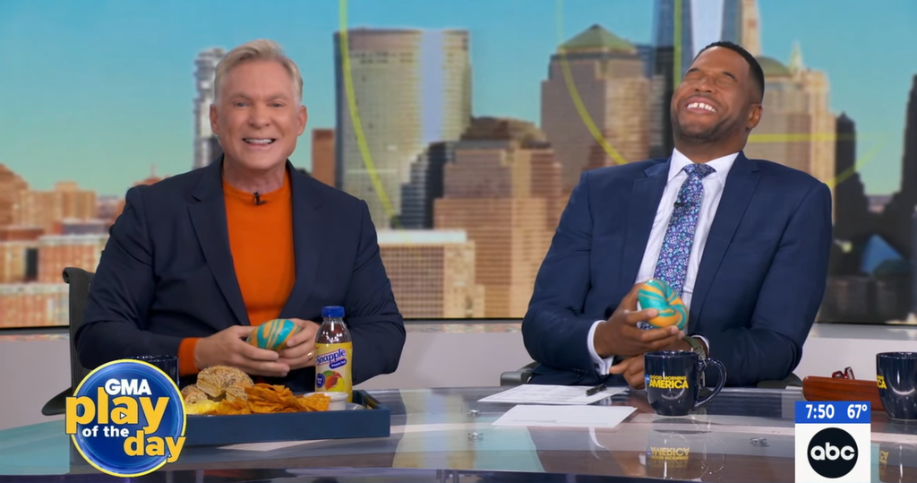 Michael Strahan and Sam Champion on ABC's "Good Morning America" on June 3, 2026