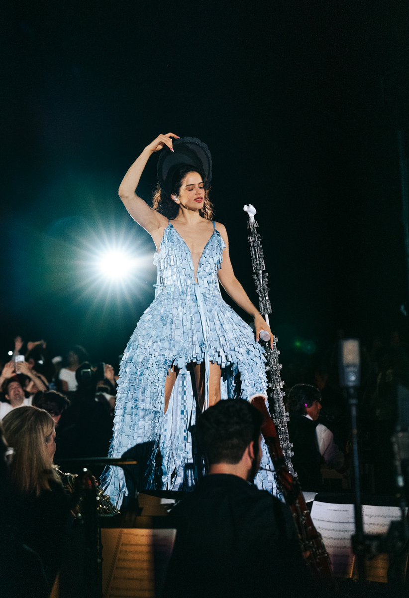 Rosalía debuted custom Dior looks as she launched the North American leg of her LUX Tour.