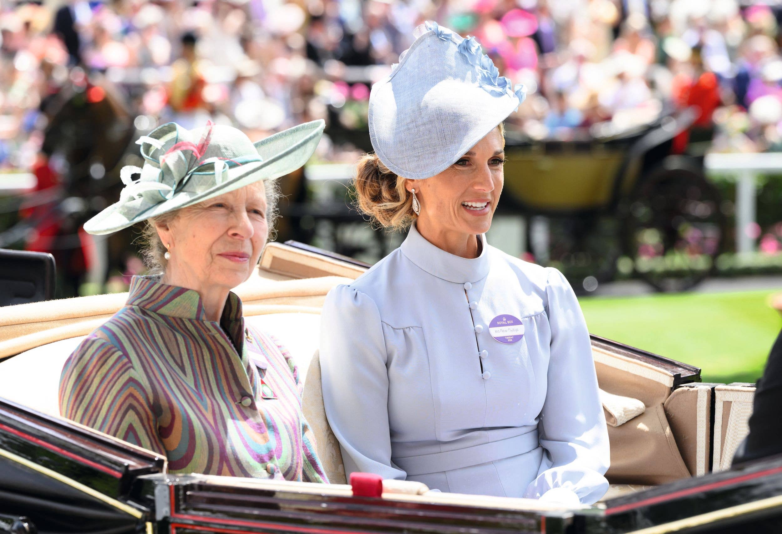 The Princess Royal and Harriet Philips shared a carriage