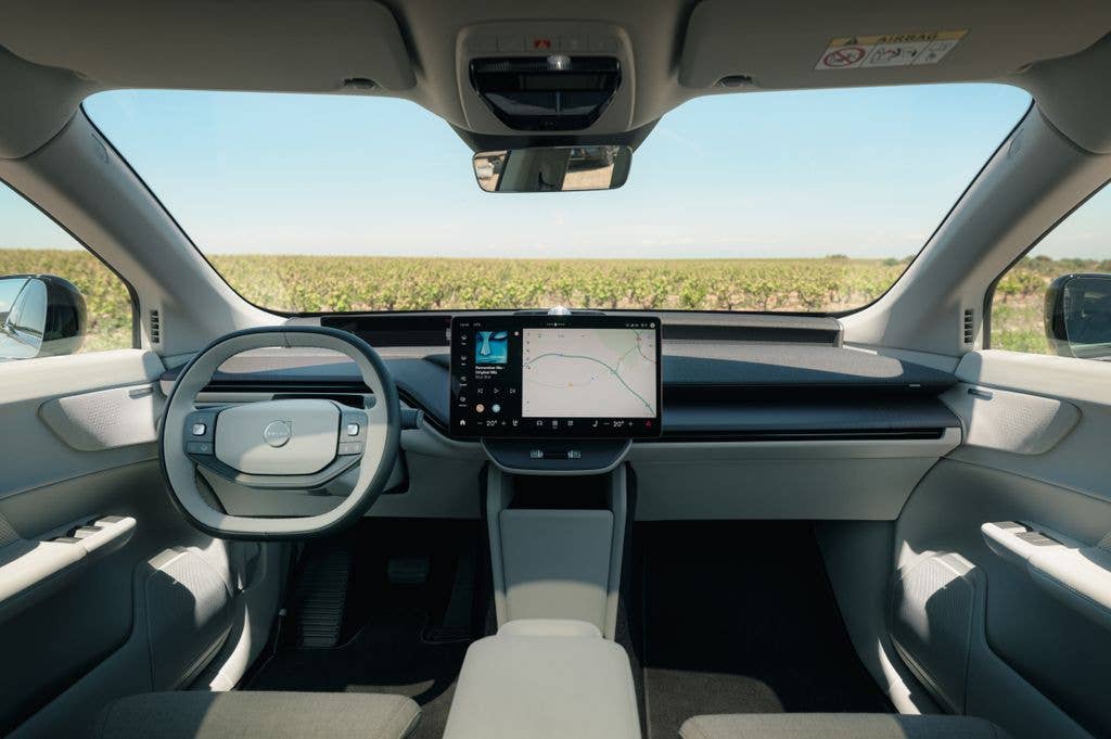 A sneak peek inside the EX60's tech-savvy interior