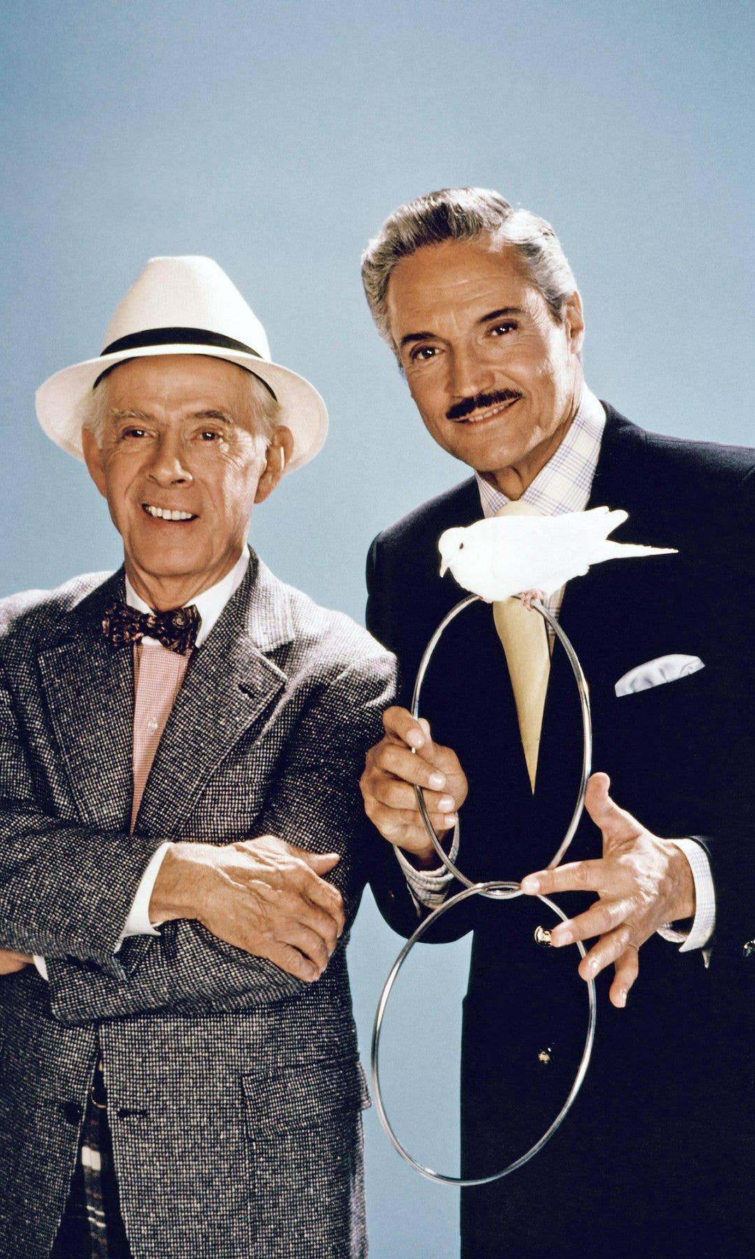 Harry Morgan and Hal Linden in a promotional image for Blacke's Magic