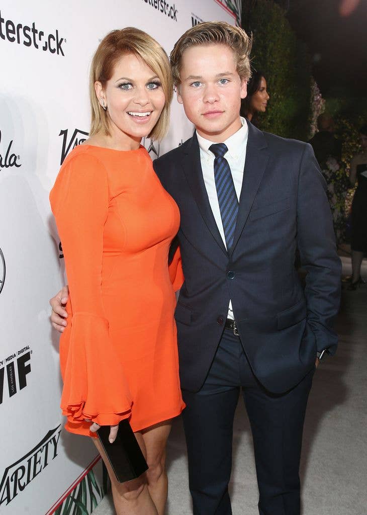 Candace Bure and Lev Bure pose for a photo in 2016.