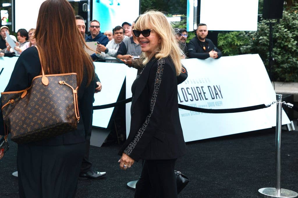 Goldie was beaming with pride as she stepped out to the star-studded event