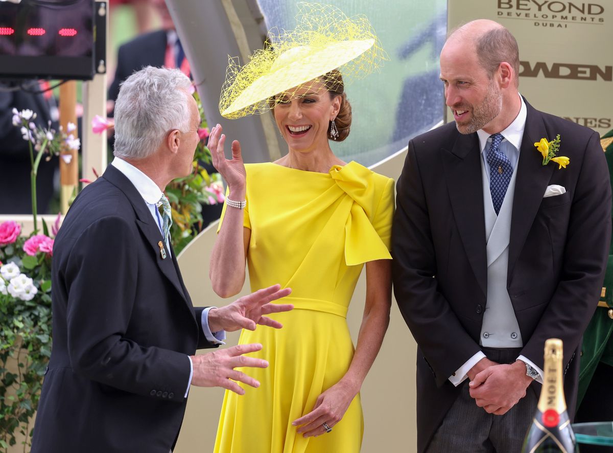 Kate Middleton made a radiant return to Royal Ascot, wearing a vibrant yellow Roksanda dress and meaningful royal heirloom jewelry.