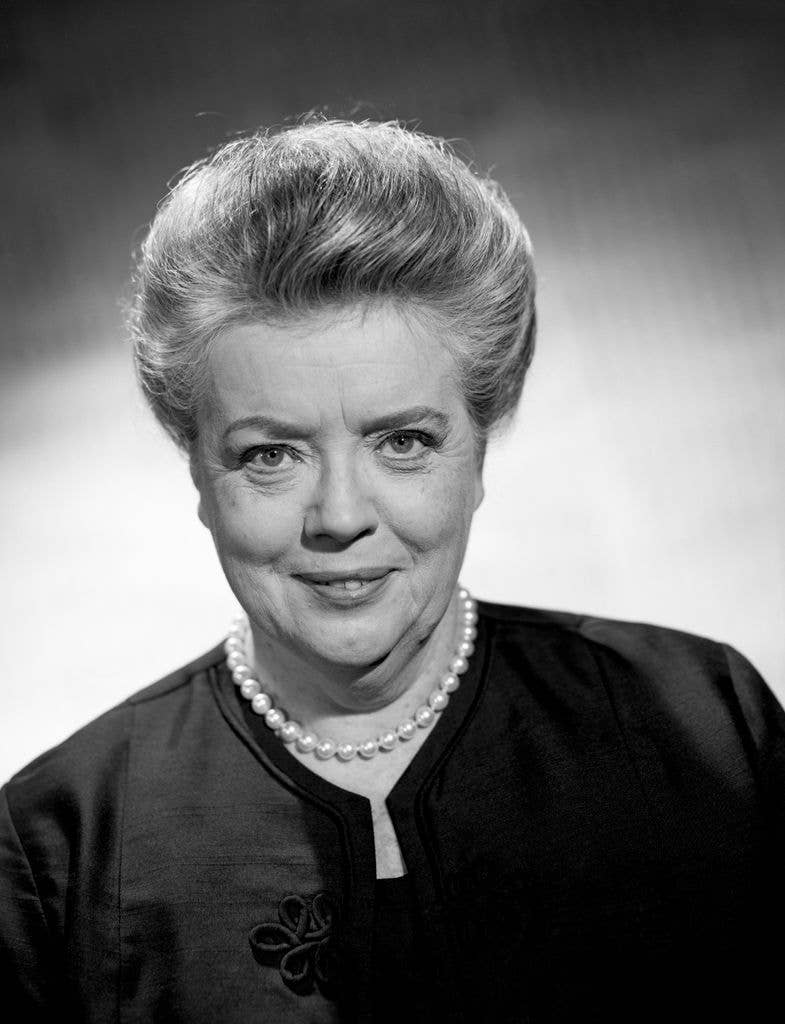 Frances Bavier as Aunt Bee Taylor from 'The Andy Griffith Show' in 1965.