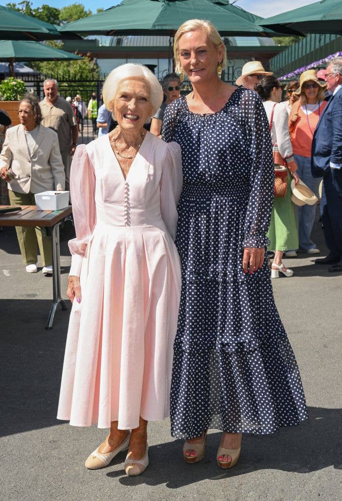 Mary Berry attends day one of the 2026 Wimbledon Tennis Championships at the All England Lawn Tennis and Croquet Club