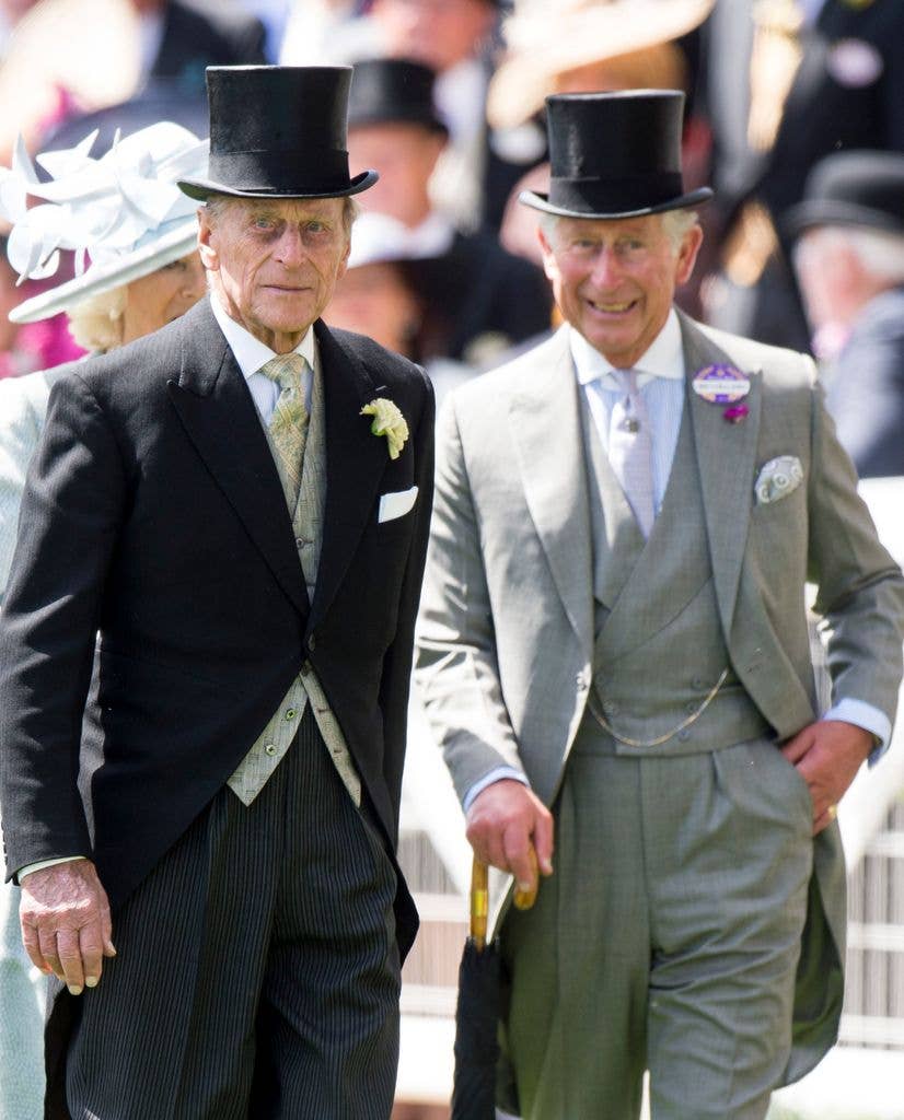 Prince Philip king charles hand in pocket