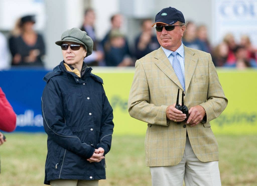 princess anne and mark phillips in jackets and hats