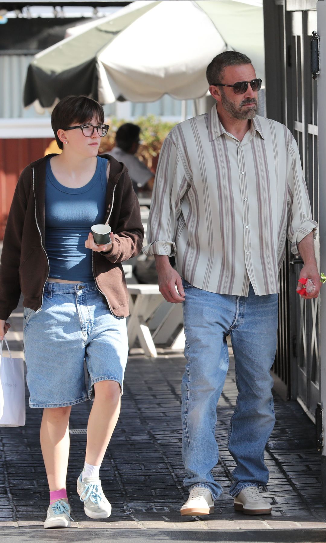 Ben and Fin Affleck were seen grabbing some lunch together
