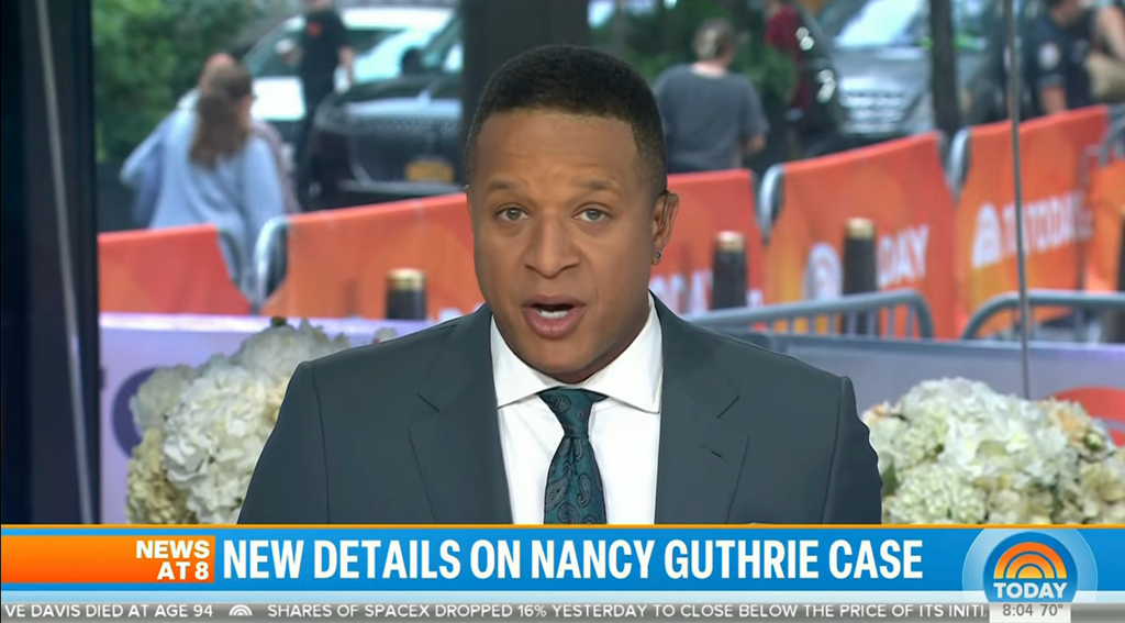 Craig Melvin had reported on the latest news