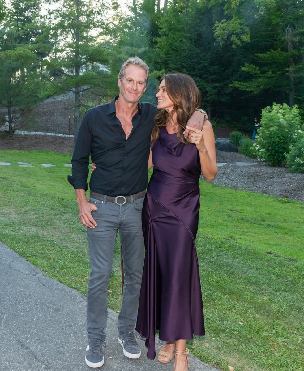 Crawford shared that her husband, Rande Gerber, has also encouraged her to embrace a natural approach to aging. 