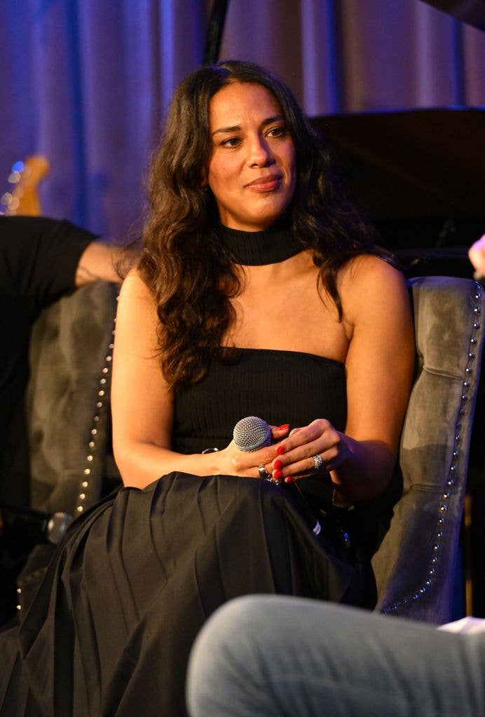 Amanda Sudano at a Q&A held in the Grammy Museum in 2025.