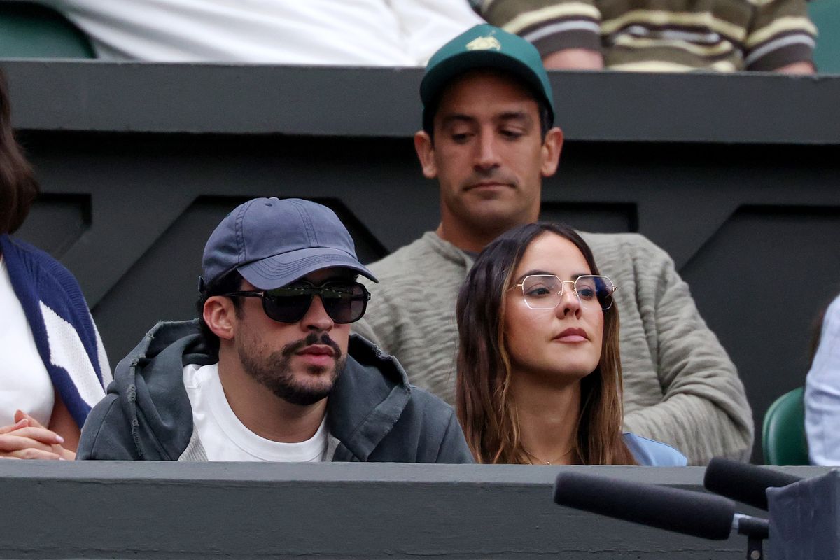 Bad Bunny and girlfriend Gabriela Berlingeri make rare Wimbledon appearance after Novak Djokovic attended his London concert
