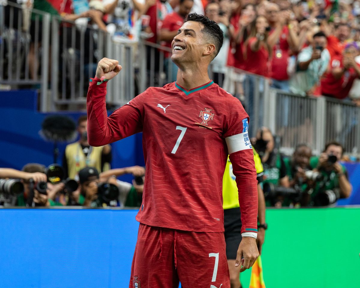 Ronaldo scored two goals in today's match
