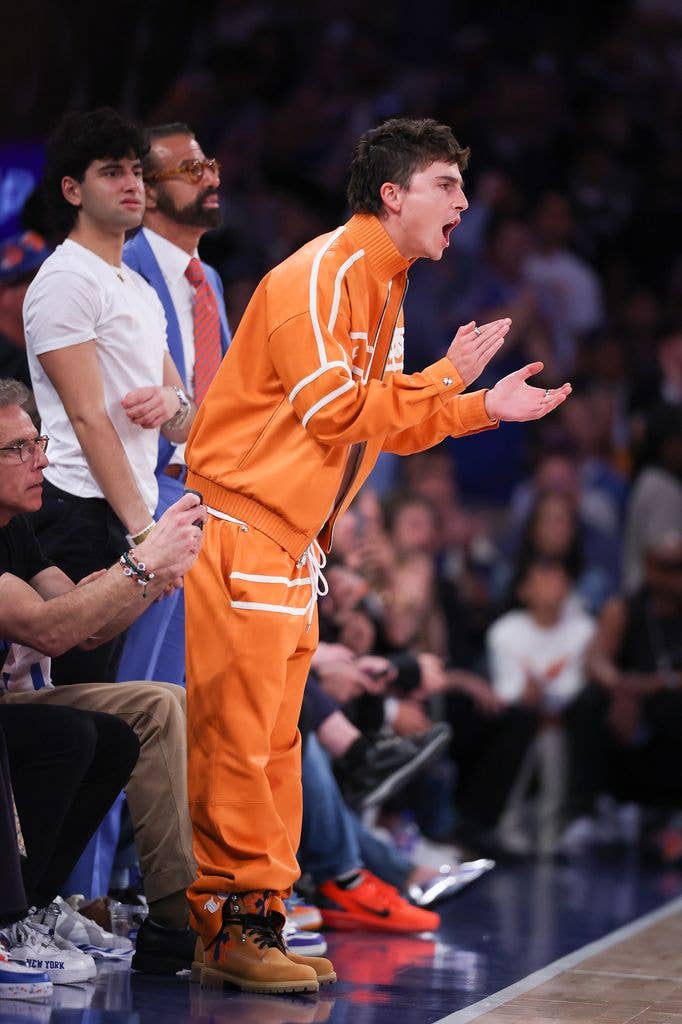 timothee chalamet knicks