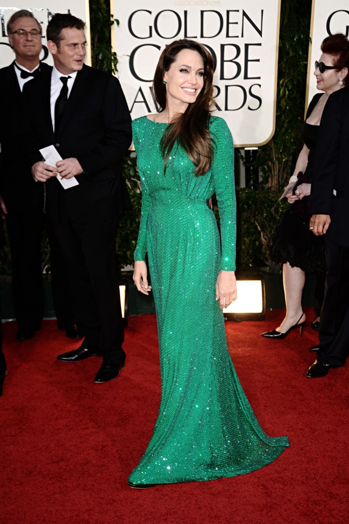 Angelina At The 2011 Golden Globes