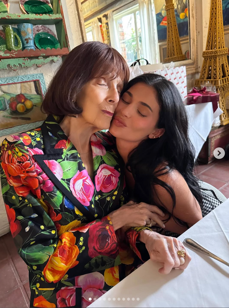 Kylie and her Grandmother, MJ, 91, on her instagram