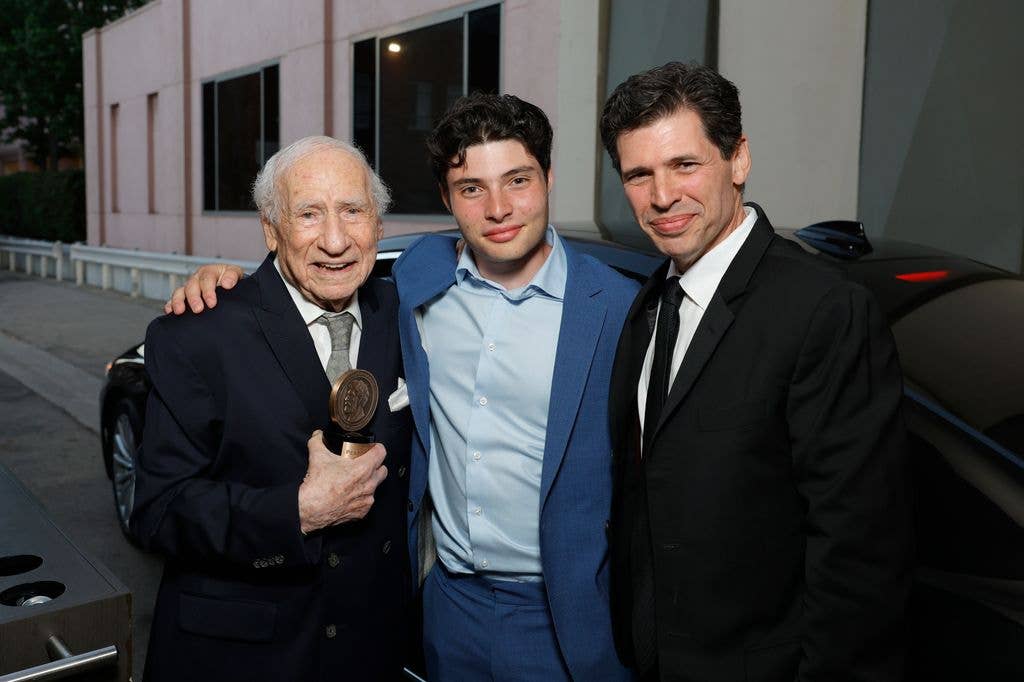 Mel Brooks, Henry Michael Brooks, and Max Brooks attend the 2024 Peabody Awards at Beverly Wilshire, A Four Seasons Hotel on June 09, 2024 in Beverly Hills, California