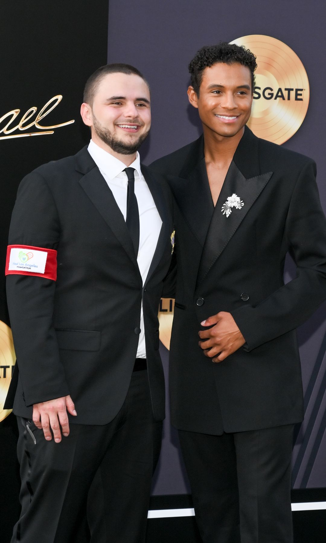 He took photos alongside his family members and the film's star, Jaafar Jackson