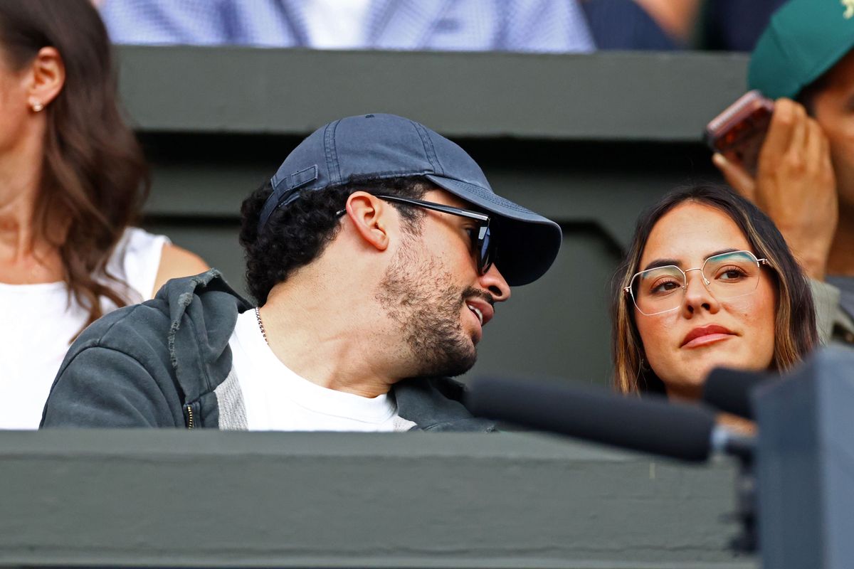 Bad Bunny and girlfriend Gabriela Berlingeri make rare Wimbledon appearance after Novak Djokovic attended his London concert