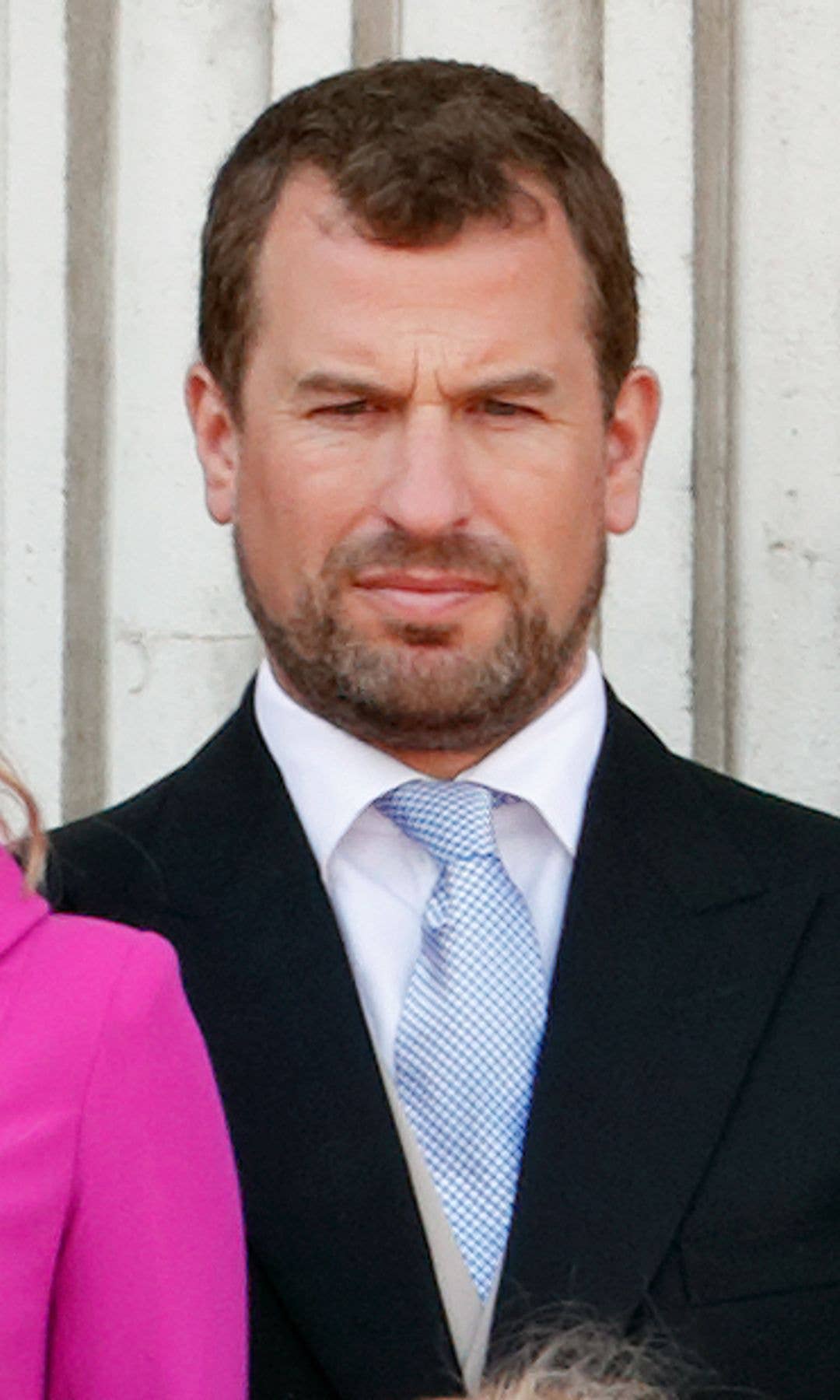 Peter Phillips with Autumn Kelly and their two children