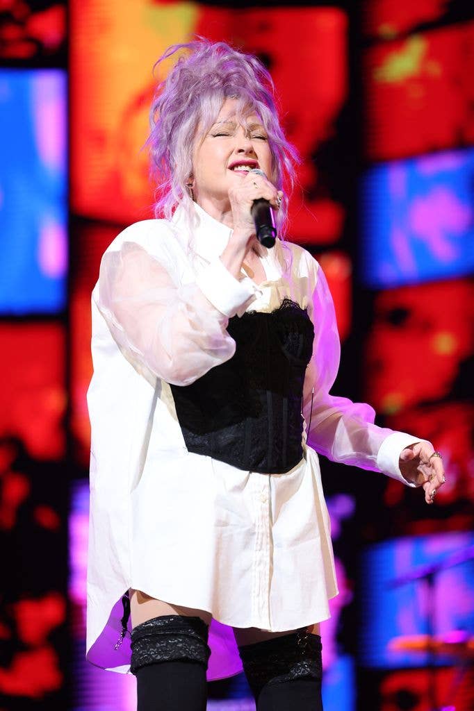 Cyndi's performance was during her birthday weekend